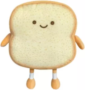 Toast Bread Pillow Funny Food Plush Toy Pillows Small Cute Stuffed Plush Sofa - Picture 1 of 6