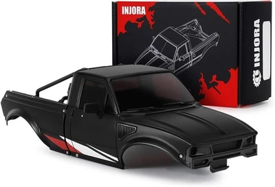 INJORA IR60 Pickup Hard Body Shell with Bed Rack for 1/18 RC Crawler TRX4M Defen - Image 1 of 4