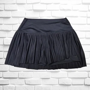 Lucky In Love x Bethanie Mattek-Sands Golf Tennis Skort Skirt Large Black EUC - Picture 1 of 8