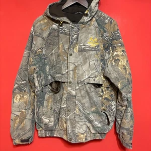 Realtree Camo Hunting Jacket Outdoors Full Zip Insulated Mens Size L - Picture 1 of 6