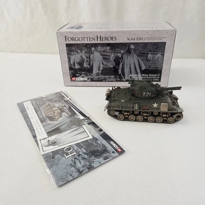 Corgi 51003 Forgotten Heroes 2002 Guerra de Corea tanque Sherman con lanzallamas 1:50 Foto 1 de 4