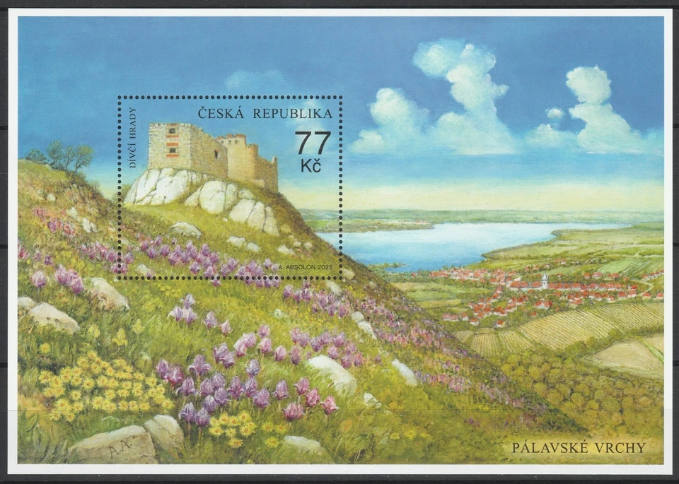 Czech Republic 2025 Architecture, Castles MNH Block - Image 1 of 1