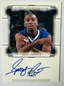 2000-01 SP Top Prospects Craig Speedy Claxton AUTO RC Primeras impresiones 76ers! - Imagen 1 de 3