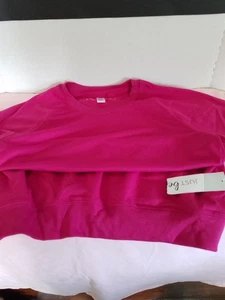 NWT Fuschia JB Fr Terry Raglan Shirt SS Sz. 1X Just Be - Picture 1 of 2
