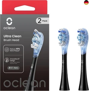 Oclean Ultra Clean Bürstenkopf 2 Pack, Weicher Gummi Ersatzbürstenkopf mit D - Bild 1 von 6