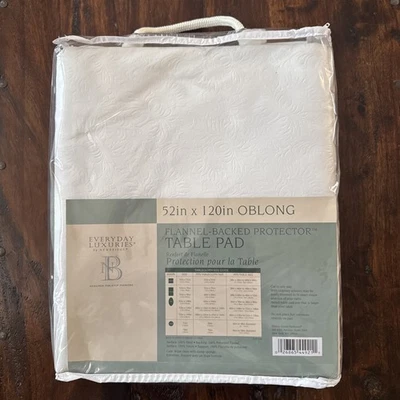 Table Pad Newbridge  52× 120" Oblong Flannel-Backed Protector NEW - Image 1 of 4