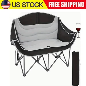 Portable Camping Chair Oversize Outdoor Folding Chair Heavy Duty Lawn Chair - Picture 1 of 8