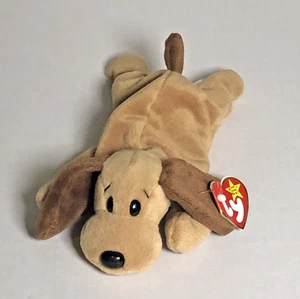 ❤️ NEW 2000  TY Beanie Baby "Bones" Dog - Rare Vintage Plush w/ Tag 🌈 - Picture 1 of 5