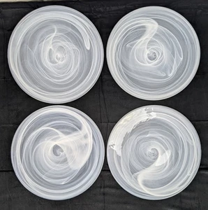 Set 4 piatti da portata Mariposa Alabastro Bianco Vortice Traslucido 10-3/4"  - Foto 1 di 3