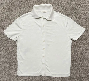 SUITSUPPLY Men's Cotton Silk Short Sleeve Polo Shirt Size XL - Luxury Blend - Picture 1 of 4