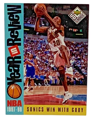 1998 Upper Deck #188, Gary Payton, Guard, Seattle, Ungraded - Image 1 of 2