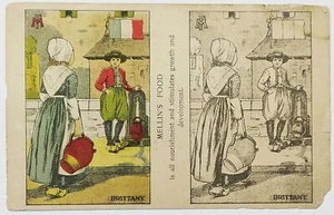 Mellin's Lebensmittelwerbung Postkarte mit Bretagne - Bild 1 von 2