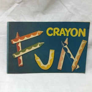Vintage Crayon Fun Coloring Book - Picture 1 of 11