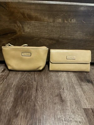 Women's Classic Rosetti Black Leather Wallet And Clutch - Image 1 of 4