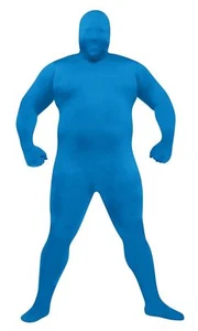 Skin Body Suit Adult Costume Back Zipper Halloween Dress Up Funworld Plus Size - Picture 1 of 8