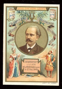 chromo liebig . Fray-Bentos Uruguay . Massenet Jules Compositeur Français - Imagen 1 de 2