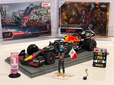 Sergio "Checo" Perez Red Bull Racing Monaco 2022 GP Win 1:43 Figure - Image 1 of 4