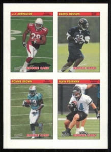 2005 Bazooka Stickers #9 Chris Simms/Daunte Culpepper/Michael Vick/Philip Rivers - Picture 1 of 2