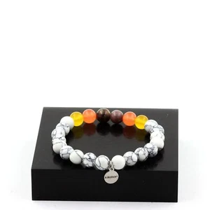 Steine Und Minéraux. Armband Perlen Rubin Aus Mogok, Birma, Myanmar + Calcéd - Bild 1 von 6