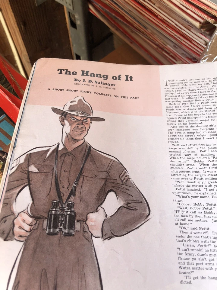 COLLIER'S MAGAZINE. Jd. Salinger   Hang Of It.  JULY 12. 1941 - Image 1 of 1