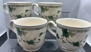 Keltcraft by Noritake Ivy Lane (4) Tea Cups 9180 Ireland Beige Green Ceramic - Picture 1 of 7