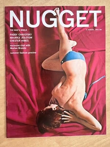 NUGGET THE MAN'S WORLD Magazine August 1963 Vol. 8 #4 PINUP HIGH GRADE FILE COPY - Picture 1 of 6