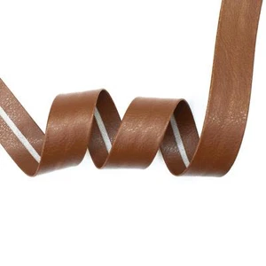 Bordo imitazione pelle marrone 20 mm (prezzo = 1 m) - Foto 1 di 1