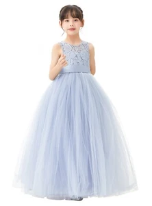 A-Line Flower Girl Dress Special Occasion Dress Birthday Party Dress Ball Gown - Picture 1 of 45