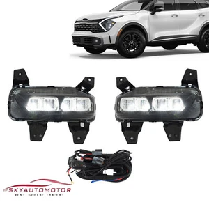 Fits Kia Sportage X-Pro 2023-2025 Front Daytime Running Lamp DRL Fog Lamp Set - Foto 1 di 7