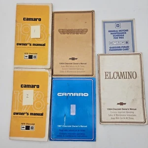 VTG Owner's Manuals 78 84 87 84 Camaro 84 El Camino GVC CHOOSE - Picture 1 of 24