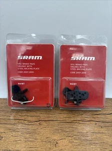 SRAM Disc Brake Pads - Organic/Steel (Quiet) - Code (2007-2010 Lot Of 2 - Picture 1 of 2