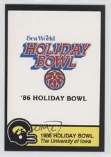 1988 Iowa Hawkeyes Team Issue Holiday Bowl 1986 (Logo)