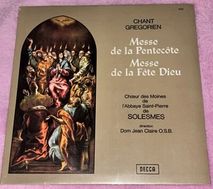 SEALED Chant Gregorien: Messe De La Pentecote/ Fete Dieu French 7.543 Vinyl LP - Picture 1 of 4