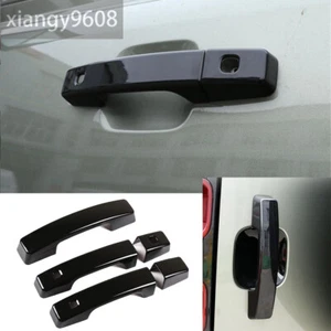 Gloss Black ABS Side Door Handle Pnael Trim For Land Rover Defender 90 2020-2022 - Foto 1 di 12