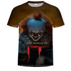 Stephen King's It 3D T-Shirts Pennywise short sleeve tee teens summer tee tops