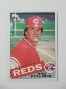 TARJETA DE BÉISBOL PETE ROSE 1985 TOPPS #600 CINCINNATI ROJOS - Imagen 1 de 2