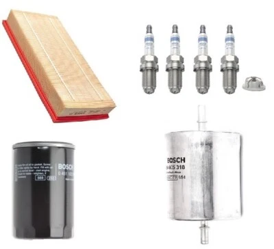 Service Kit Fits VW Beetle 9C1 1Y7 1.6 2.0 Bosch Air Oil Fuel Filter Spark Plugs - Image 1 of 4