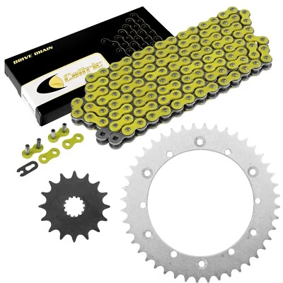 Kit de cadena de transmisión y piñones Caltric para Yamaha TT500 XT500 1977 1978 1979-1981 Foto 1 de 4