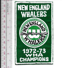 World Hockey Association WHA New England Whalers 1972 73 Champ AVCO Cup vel crochet