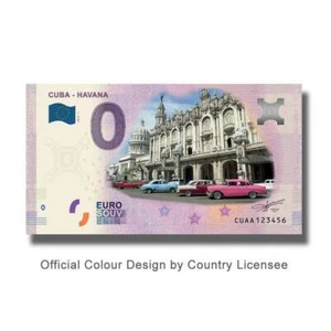 2019-1 CUAA Havana Colour Euro Souvenir billete de euro - Imagen 1 de 2