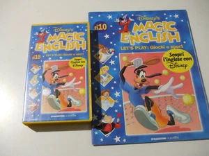 Disney's Magic English - Let's Play: Giochi E Sport N°10 - VHS + Allegato - Foto 1 di 2