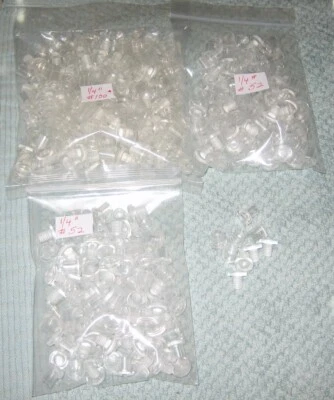 1/4" Clear Plastic Screw Posts Binding Chicago Screws Binder #50 complete sets - Image 1 of 2