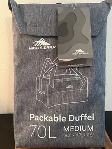 Bolsa de viaje empacable 70L índigo/gris High Sierra pequeña picnic, puerta trasera, conveniente - Imagen 1 de 8