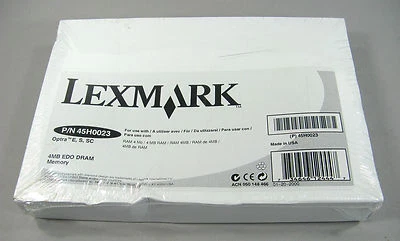 BRAND NEW Lexmark 4MB EDO DRAM Memory 45H0023 for Optra C710 E S SC - Image 1 of 3