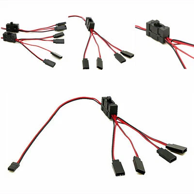 4-way LED Light On/off Controller Switch Y Cable for 1/10 TRX-4 SCX10 RC Crawler - Image 1 of 4