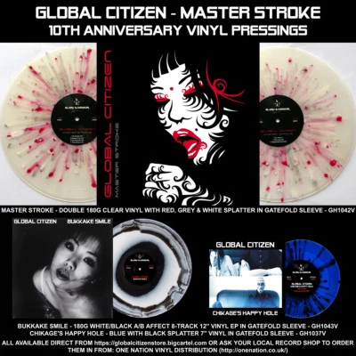 GLOBAL CITIZEN - MASTER STROKE 10th Anniversary Ltd Ed Vinyl 3-Pack - New - Image 1 of 4