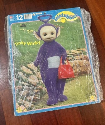 Vintage-Teletubbies TINKY WINKY 1998 Puzzle 12 Piece - Image 1 of 4