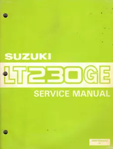 NOS Genuine Suzuki Dealer Service/Repair Manuals (2) LT230GE 1985-1986 Shaft - Picture 1 of 4
