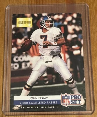 1992 Pro Set John Elway #25 Denver Broncos HALL OF FAME - Image 1 of 2