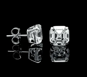 18K Gold plated 3.70 Ct Certified Diamond Solitaire Studs-Great luster! VIDEO - Picture 1 of 8
